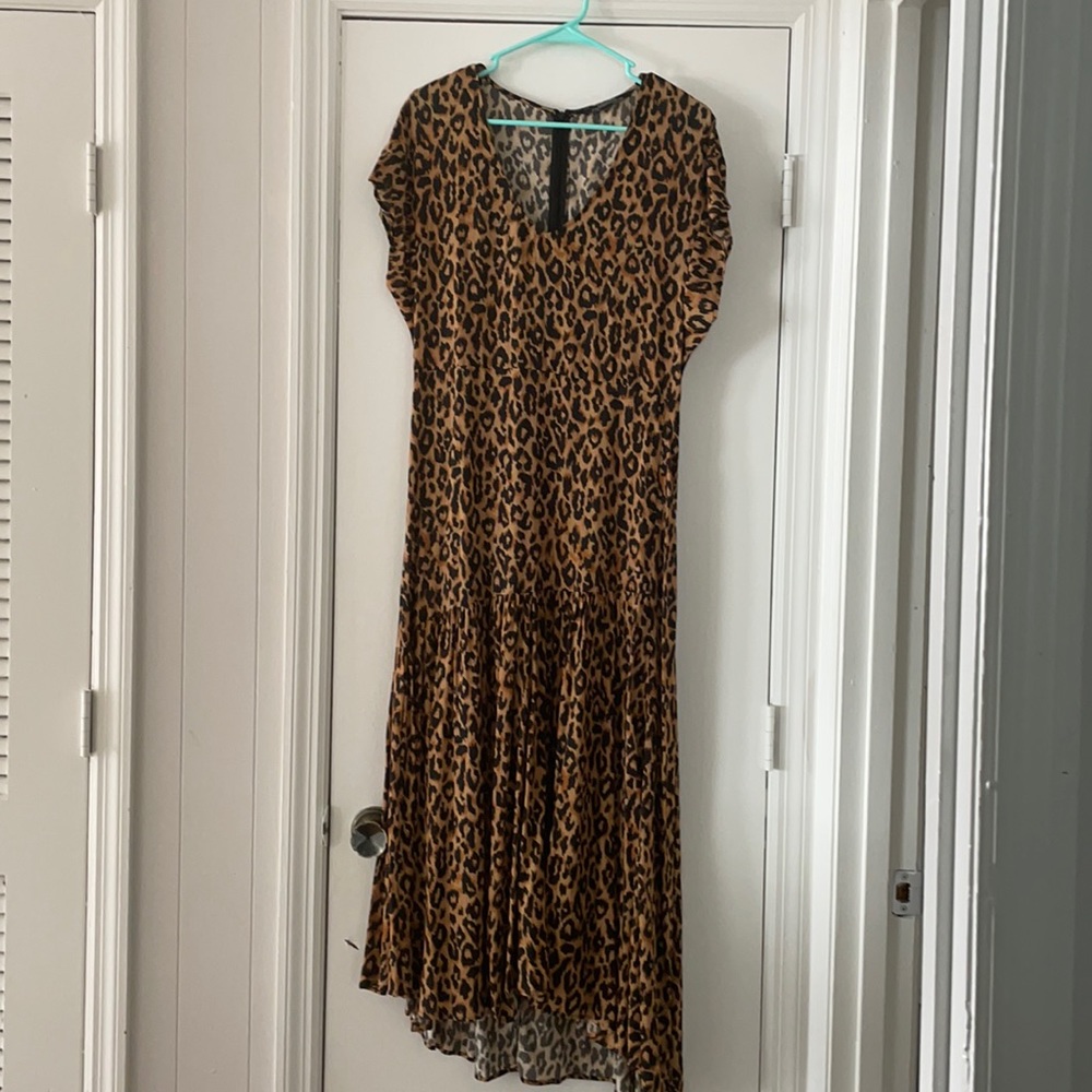 Zara leopard maxi dress